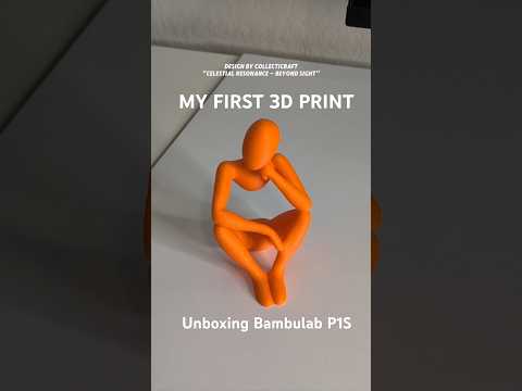 My FIRST 3D PRINT on P1S 😮 Unboxing my Bambulab Printer!!