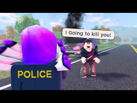 Guy Charges At Police With Knife.. Gets Shot 57 Times.. (Roblox)