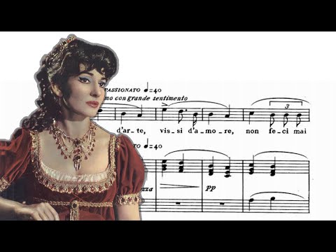 "Vissi d'arte" from "Tosca" -  G. Puccini - Maria Callas - Sheet music