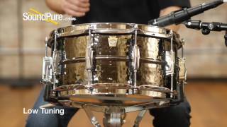 Video thumbnail for Ludwig 6.5X14 Hammered Black Beauty Snare Drum - Imperial Lugs, Quick n' Dirty by soundpurestudios