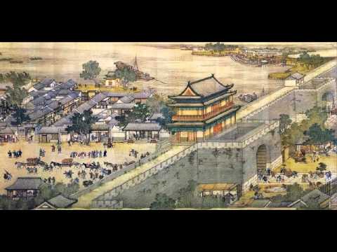 Calming music - soothing flute piano duet, harp solo (Along the River During the Qing Ming Festival)