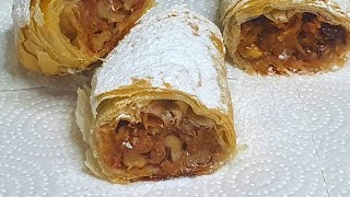 שטרודל תפוחים מהיר וקריספי Quick and crispy apple strudel  מטבח בקלי קלות ליהי קרויץ (ליהי קרויץ - מטבח בקלי קלות) - התמונה מוצגת ישירות מתוך אתר האינטרנט יוטיוב. זכויות היוצרים בתמונה שייכות ליוצרה. קישור קרדיט למקור התוכן נמצא בתוך דף הסרטון