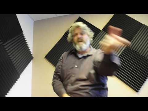 Hippie Radio's Whit Hubner, a contestant in the US Air Guitar Championships in Portland, OR