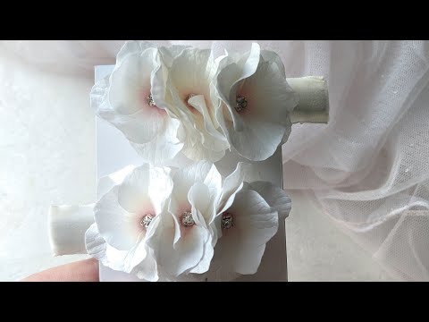 ЗАКОЛКИ ИЗ ФОАМИРАНА 🌺– ОЧЕНЬ КРАСИВЫЕ ГОРТЕНЗИИ || Заколки своими руками