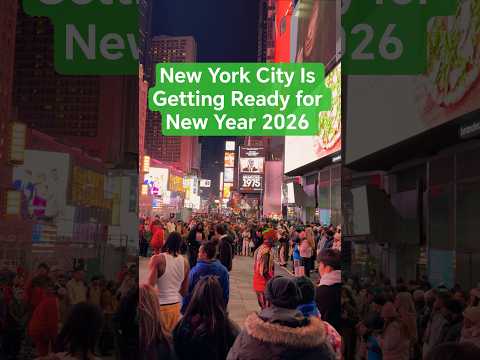 New York City Is Getting Ready for New Year 2026 — Countdown Moments in NYC 🎉🗽#NYC2026 #timessquare