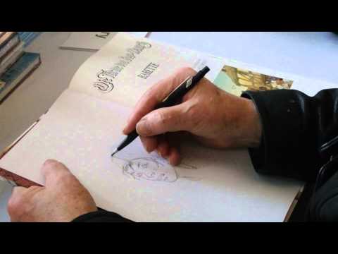 Hermann Huppen zeichnet auf der COMICIADE in Aachen