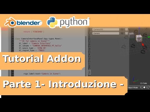 [ita] Python per Blender - Tutorial Addon  Parte 1 .- Introduzione