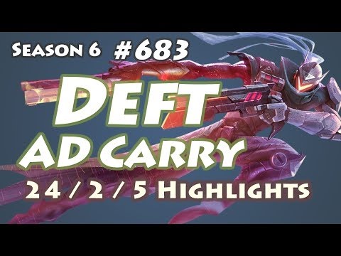 EDG Deft - Lucian vs Jhin - KR LOL SoloQ Highlights