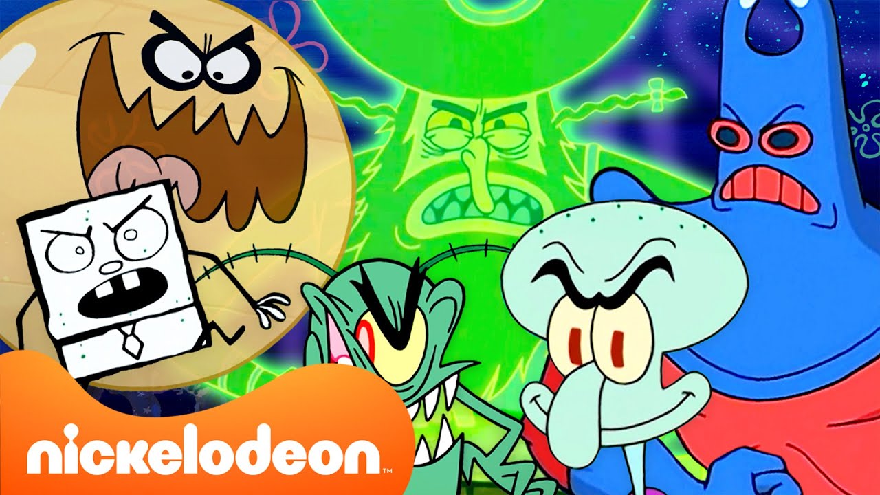 كل أشرار سبونج بوب! 😈 أقوى تجميع للأعداء | سبونج بوب | Nickelodeon Arabia