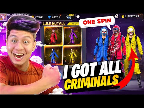 OMG I Got Super Rare Red Neon & All Criminal Bundles in My 86 Level V Badge ID 😱 Garena Free Fire