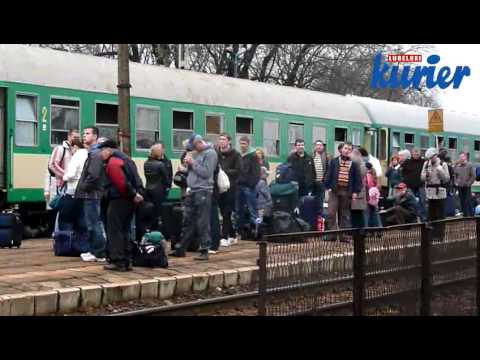 Kolejarze blokowali tory w Motyczu pod Lublinem