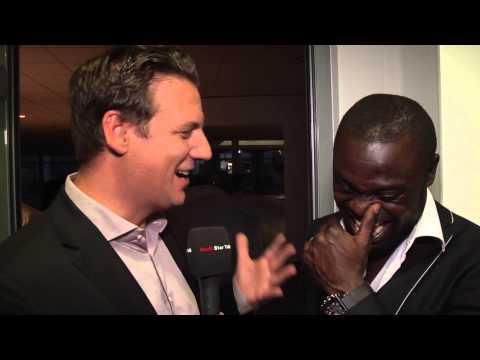Asamoah nach dem Audi Star Talk (facebook-Interview)