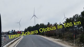 Varan Turizmle Izmir-Ankara  Otobüs Yolculugu / Mart 2021 Izmir-Usak-A