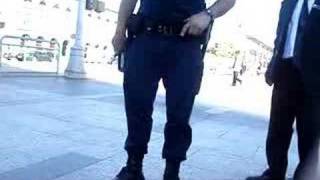 me and my friends getting busted for skateboarding