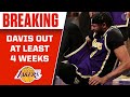 BREAKING: Anthony Davis Diagnosed With Mid-Foot Sprain, Will Miss At Least 4 Weeks | CBS Sports HQ