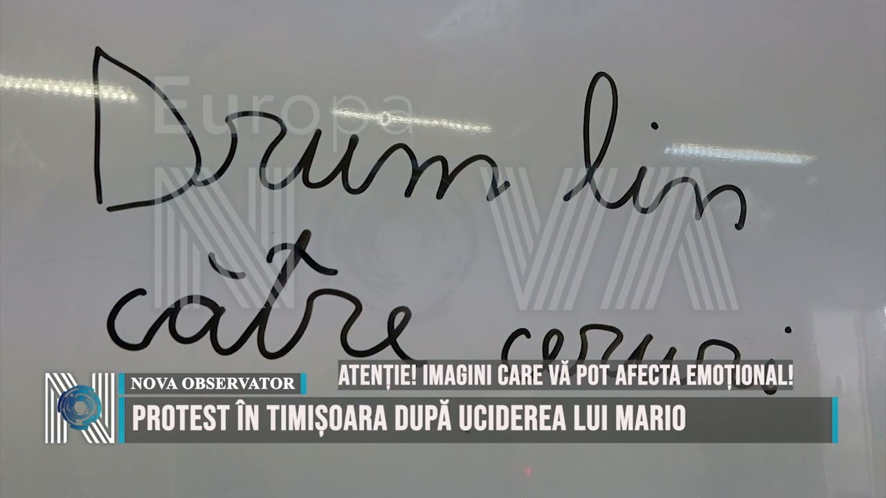 Protest în Timișoara după uciderea lui Mario