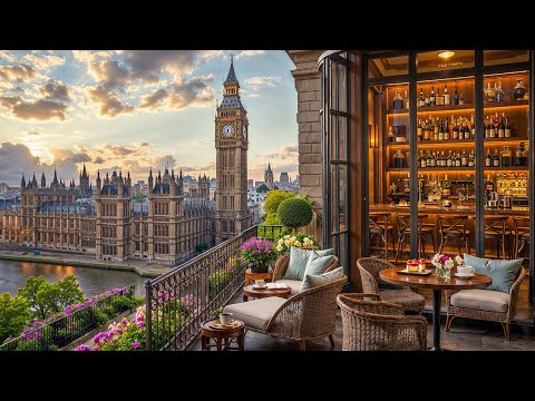 London Balcony Morning Jazz ☕ Smooth Bossa Nova & Calm Jazz Music for Focus, Work, Study
