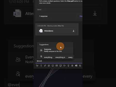 How to mention everyone in a group or meeting chat in Microsoft Teams #shorts How to mention everyone in a group or meeting chat in Microsoft Teams #shorts