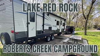 Red Rock Lake - Roberts Creak Campground Review & Drive Through - Pella Iowa Camping Tulip Festival