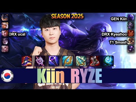 GEN Kiin RYZE vs RUMBLE Top - Patch 25.18 KR Ranked | lolrec