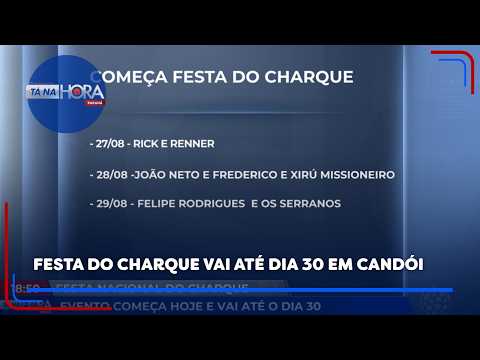 Festa do charque vai até dia 30 em Candói!
