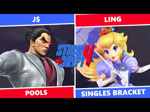 Stick Drift 4: Pools - J$ (Kazuya) Vs Ling (Peach) SSBU Singles