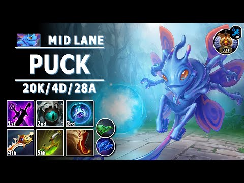 Puck Mid Lane | 7.31b | Pos 2 Puck with Cray Kills & Assists | Dota 2 Immortal Gameplay