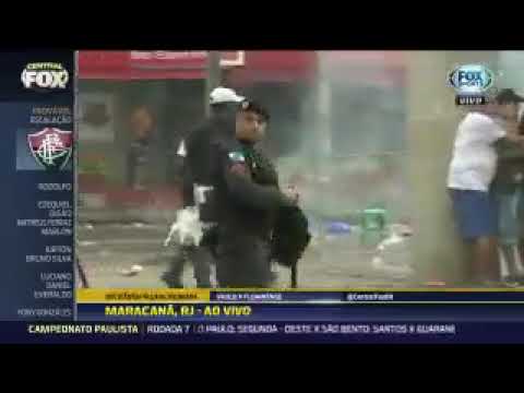 Confusão ao vivo antes do jogo vascoxfluminense - final taça Guanabara 2019