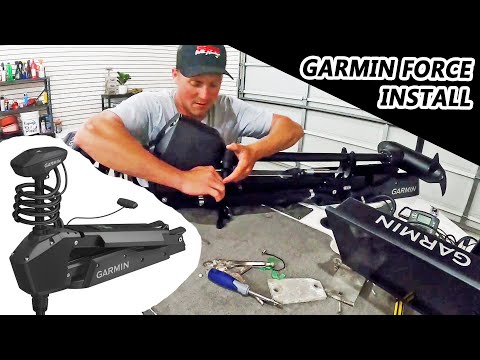 How To Install GARMIN FORCE Trolling Motor! (EASY DIY VIDEO)