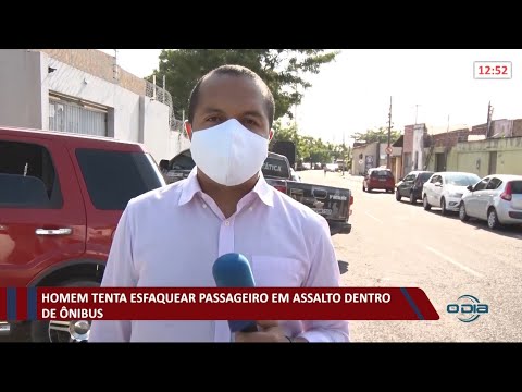 Homem tenta esfaquear passageiro em assalto dentro de oÌ‚nibus 30 09 2021