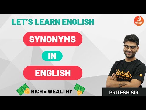 Synonyms in English | Let's Learn English With Pritesh Sir | Vedantu Knowledge Nuggets
