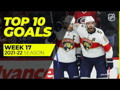 Top 10 Goals from Week 17 of the 2021-22 NHL Season
