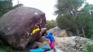 Video thumbnail of Comando - Comando, 7b+. La Pedriza