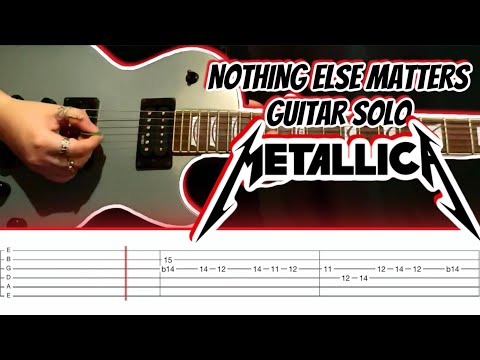 Metallica - Nothing Else Matters ( EASY! Guitar Solo Cover With Tab )