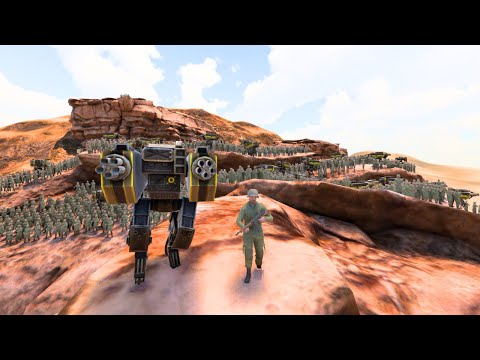 1,000,000 ZOMBIES vs WORLD WAR 2 ARMY & T-45 ROBOTS !! | UEBS 2