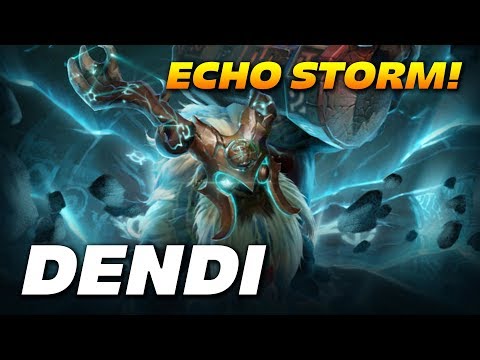 Dendi Earthshaker - ECHO STORM! - Dota 2 Pro Gameplay