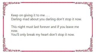 Hot Chocolate - Don&#39;t Stop It Now Lyrics