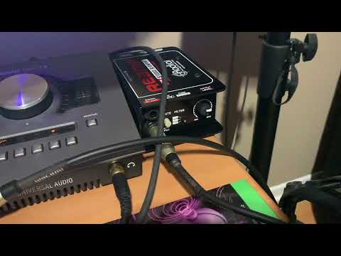 Level matching your reamp to your real guitar level.