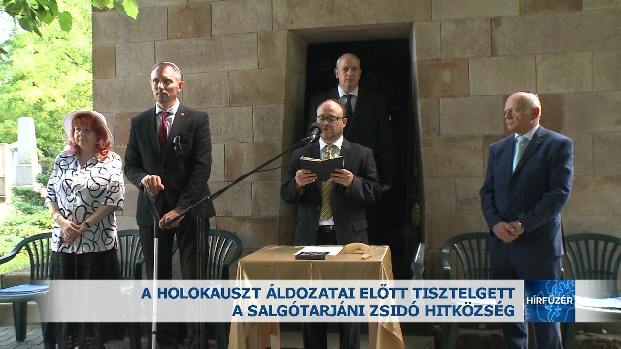 A holokauszt áldozataira emlékeztek Salgótarjánban