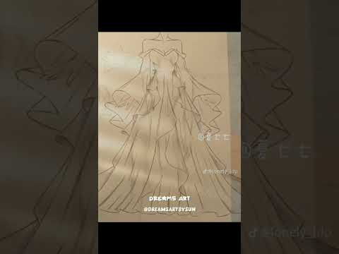 Aesthetic drawing of dresses that you can make ♡︎~