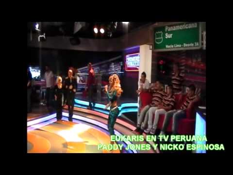 EUKARIS EN TV PERUANA PADDY JONES Y NICKO ESPINOSA