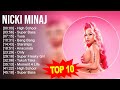 Nicki Minaj 2023 MIX ~ Top 10 Best Songs ~ Greatest Hits ~ Full Album