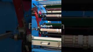 Fully automatic bopp tape slitting machine #slittingmachine #bopptape #furimach