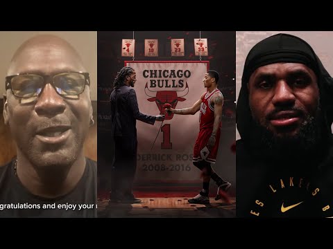 Michael Jordan, LeBron & more congratulate Derrick Rose on his jersey retirement
