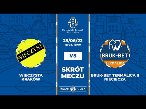 Skrót meczu: Wieczysta Kraków - Bruk-Bet Termalica II Nieciecza 25.06.2022