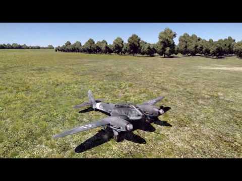War Thunder Me-410 Flying