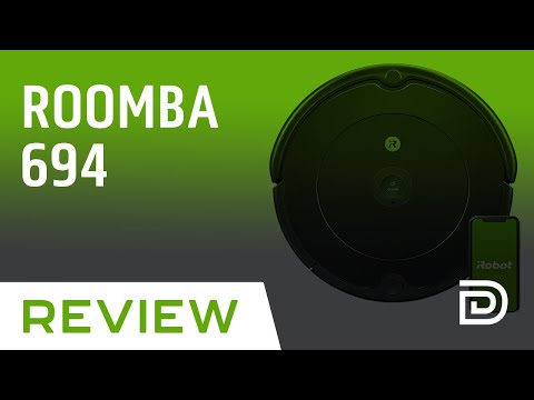 iRobot Roomba 694 Robot Vacuum-Wi-Fi Connectivity, Personalized Cleaning Recommendations, Works with Alexa, Good for Pet Hair, Carpets, Hard Floors, Self-Charging video review thumbnail