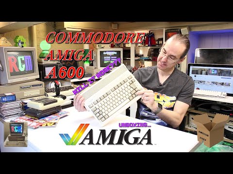 COMMODORE AMIGA A600 UNBOXING, AND RESTORATION. Will It work? #commodore