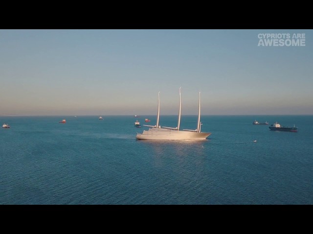 The most expensive yacht of all time in Limassol, Cyprus.