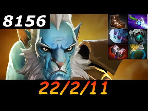 Dota 2 Phantom Lancer 8156 MMR 22/2/11 (Kills/Deaths/Assists) Ranked Full Gameplay